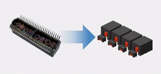 两个网口芯片接一个变压器铭普片式网络变压器可快速供货新一代路由器